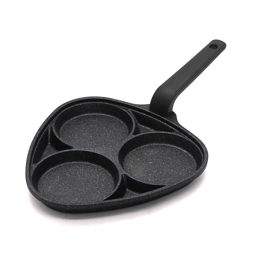 Triangular Three-Hole Frying Pan