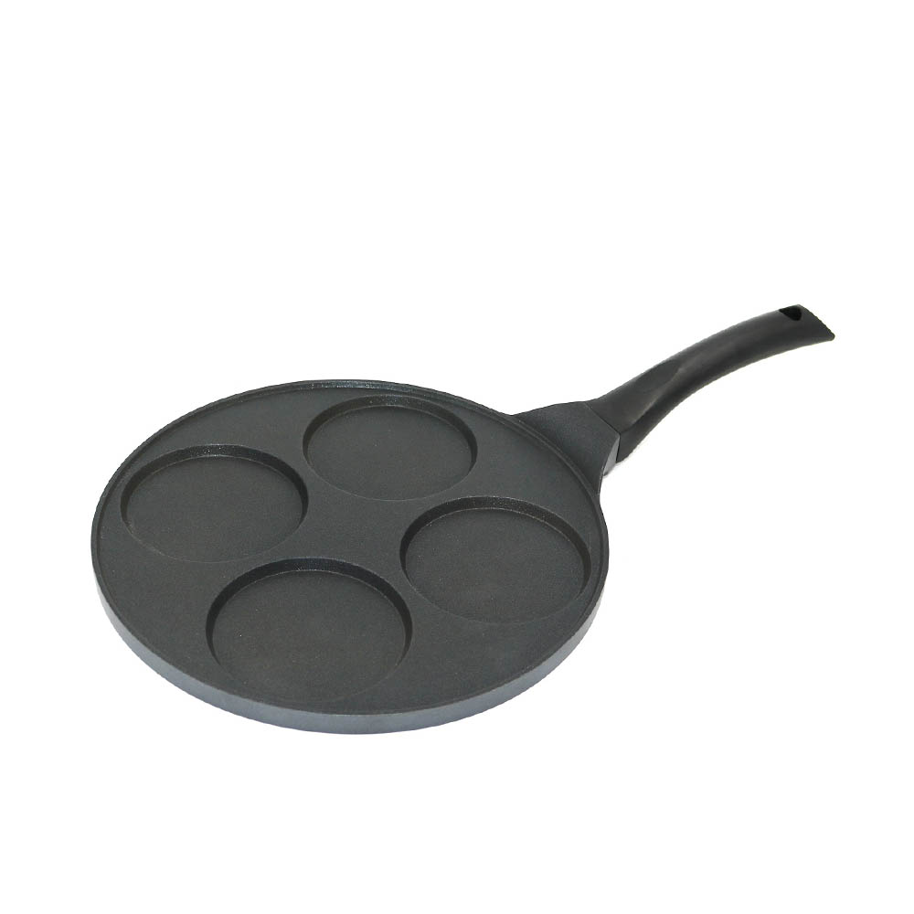 4-Hole Flat Frying Pan