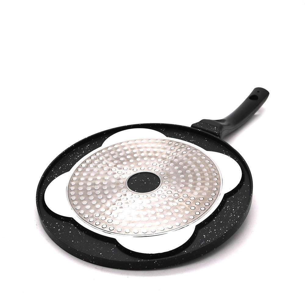 4-Hole Flat Frying Pan