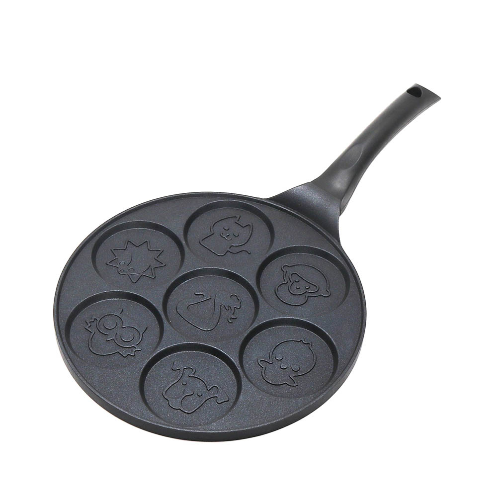 7-Hole Frying Pan With Animal Pattern