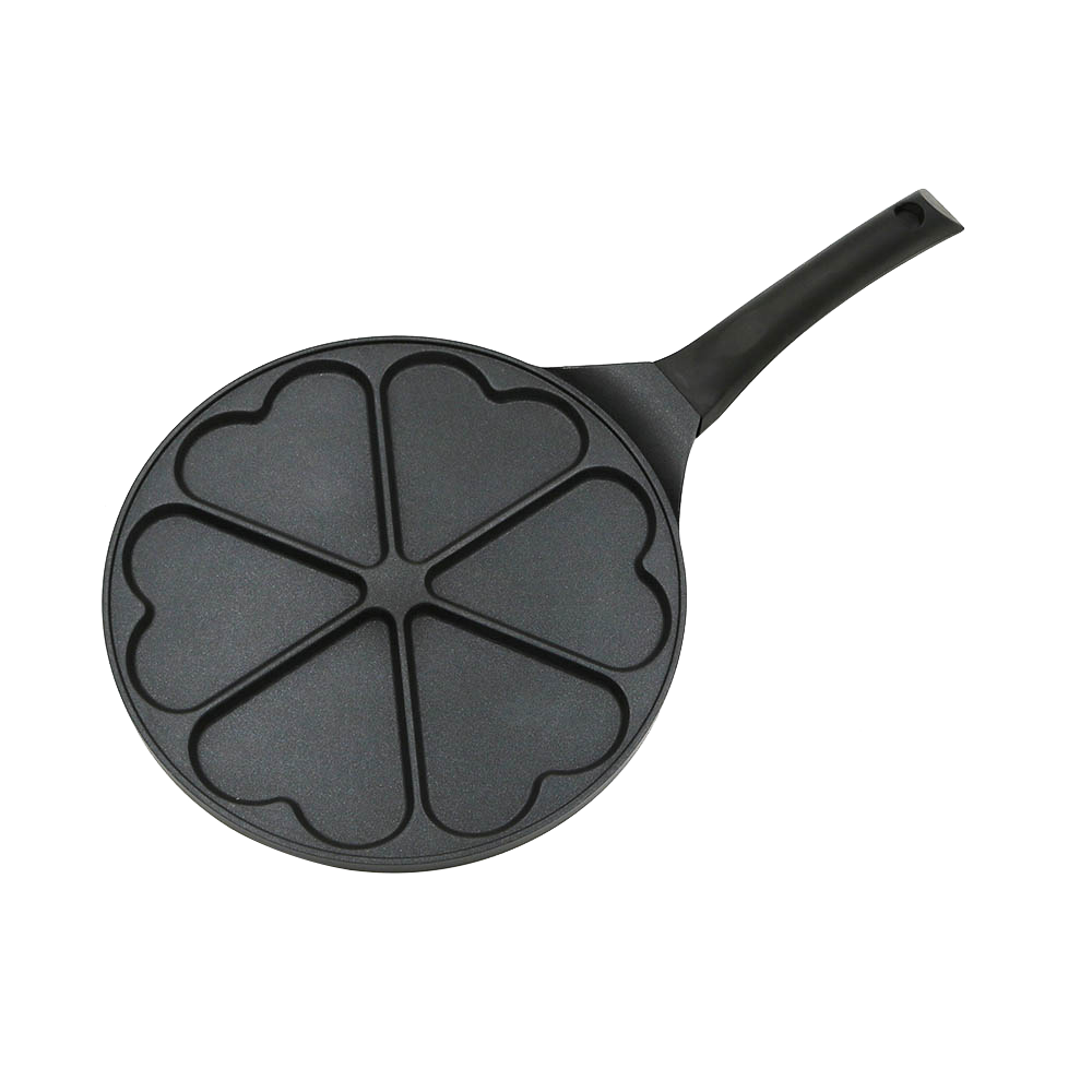 6-Hole Frying Pan With Heart Shape